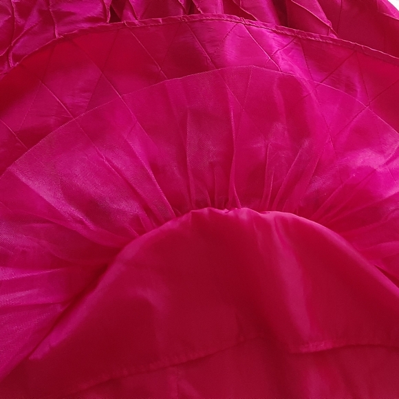 Super beautiful taffeta fushia girly dress - Picture 6 of 9
